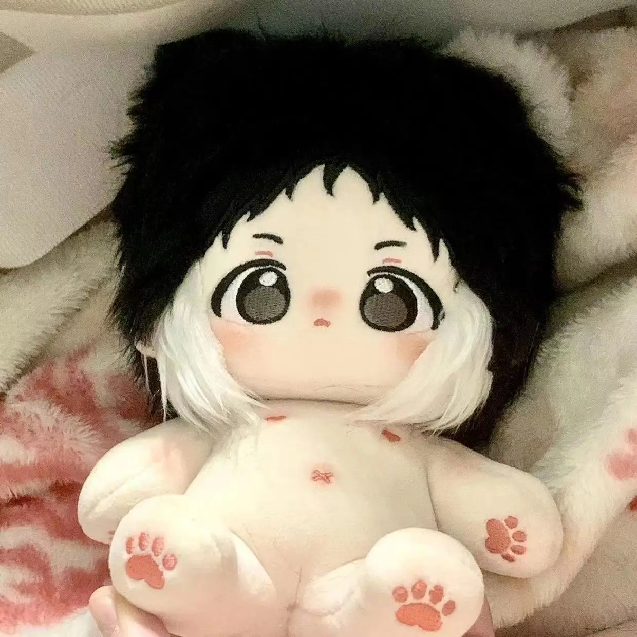 박제 애니메이션 분고 길 잃은 개 아쿠타가와 류노스케 코튼 인형 귀여운 20cm 드레스 업 인형 수집품 팬들을위한 봉제 선물 장난감