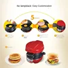 Burger machine Home small breakfast machine Multi-function light food  Bread sandwich   breakfast maker  toaster oven 6