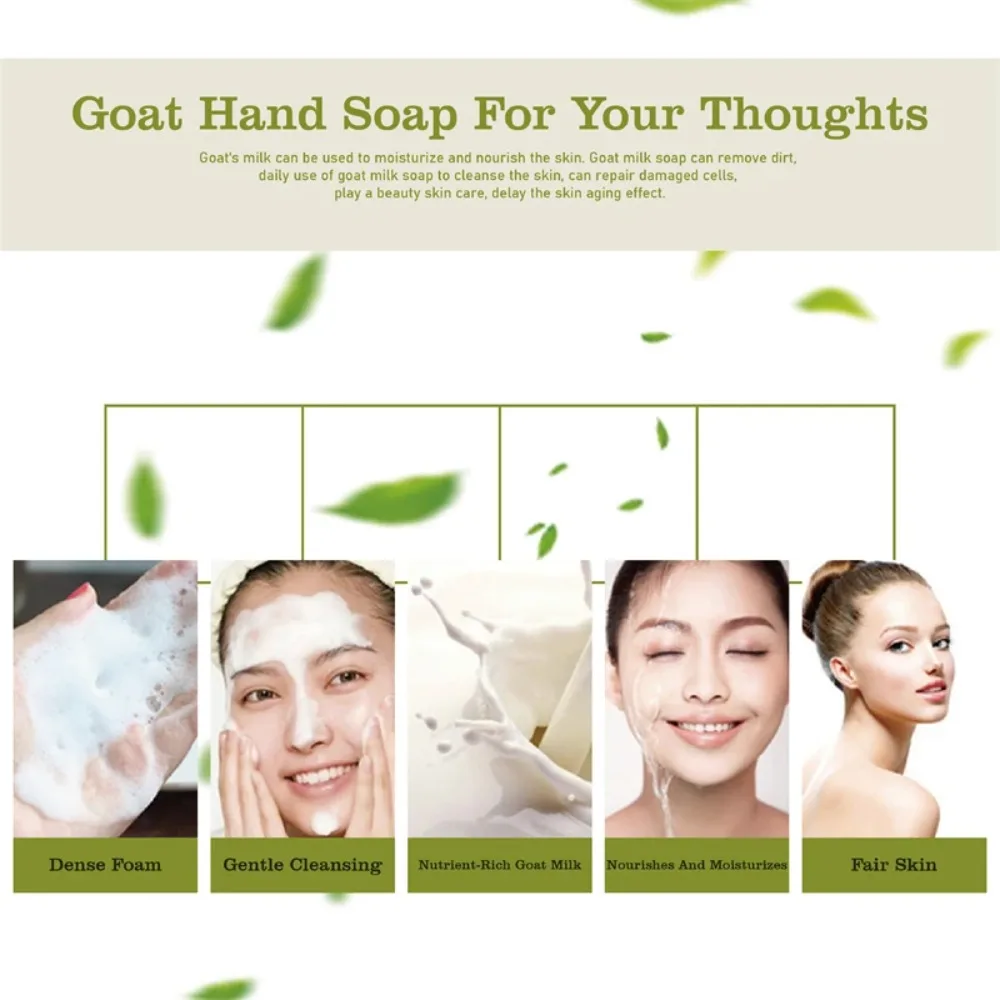 Chicken Skin Removal Body Whitening Soap Removal Dead Skin Moisturizing Bleaching Soap Body Brighten Deep Clean Goats Milk