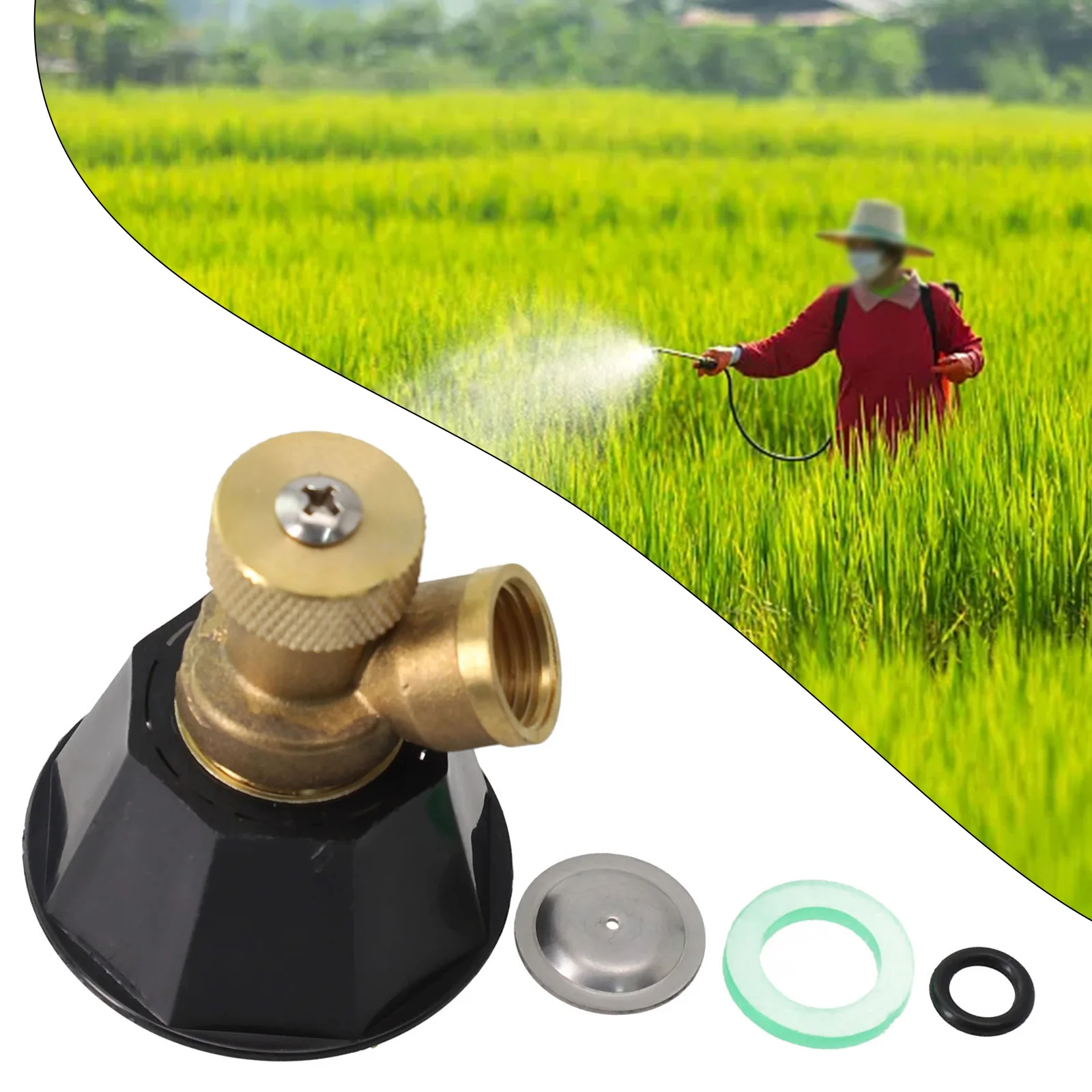 

High-strength Material Easy To Install Spray Nozzle Cyclone Nozzle Multiple Modes Adjustable Black Whirlwind Sprinkler Head