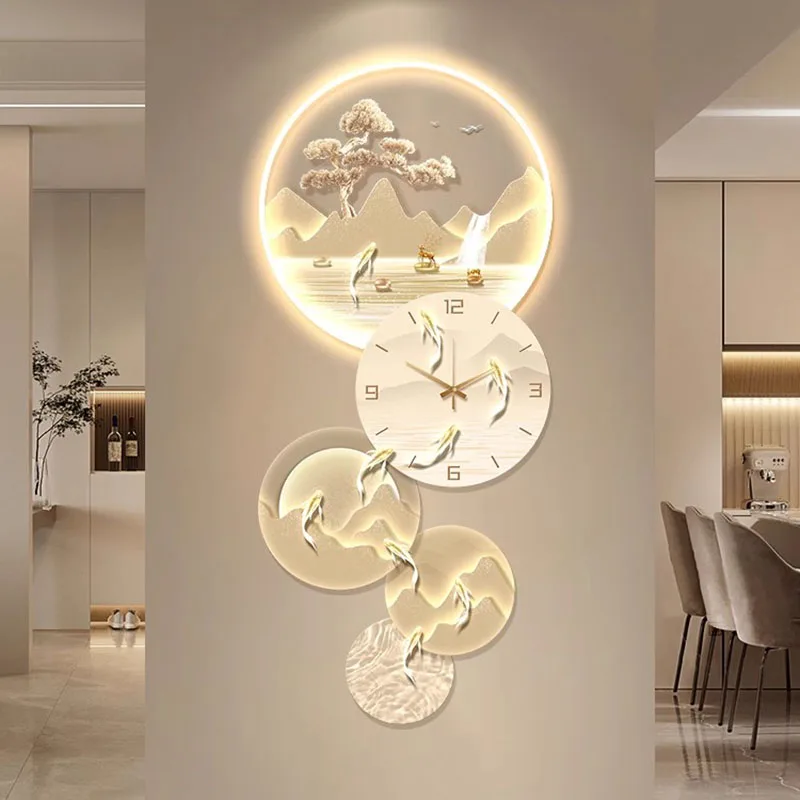 야광 제노모프 LED 대형 디지털 주방 벽시계, 현대적인 대형 사이즈 벽시계, 귀여운 Orologio Da Parete 홈 데코