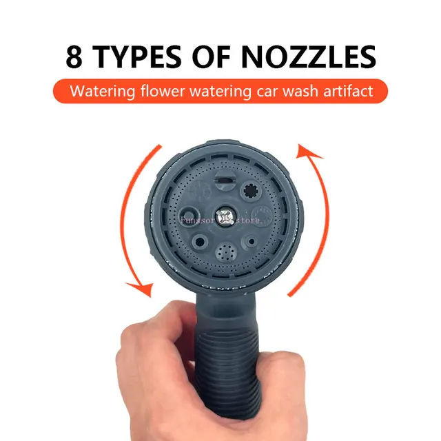 Spray-Pázsit Öntözés Többfunkciós Autómosás Nagynyomású Tartós, Kézi Szerszámok Tömlő Sprinkle Fúvóka Kert - Image 5