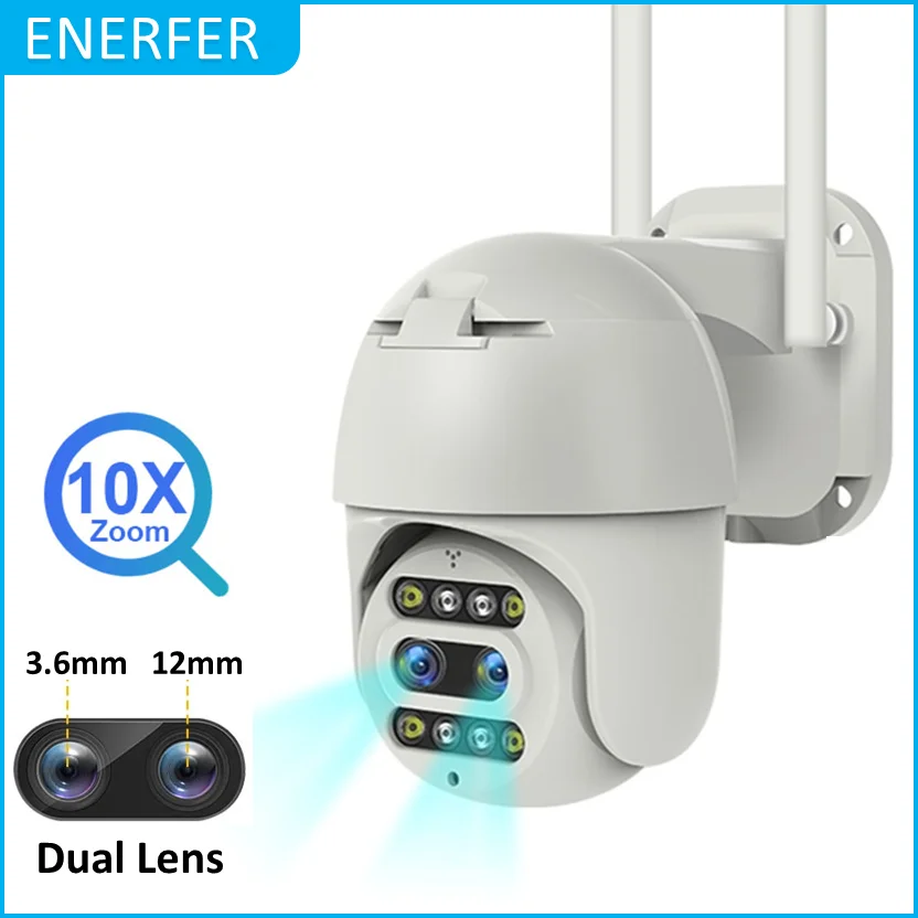 2mp Ptz Wifi Ip Camera Outdoor 10x Digital Zoom Security Cctv Ai Human