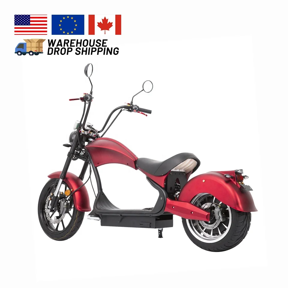 

European Warehouse COC EEC Citycoco 2000W Electric Scooter For Adult