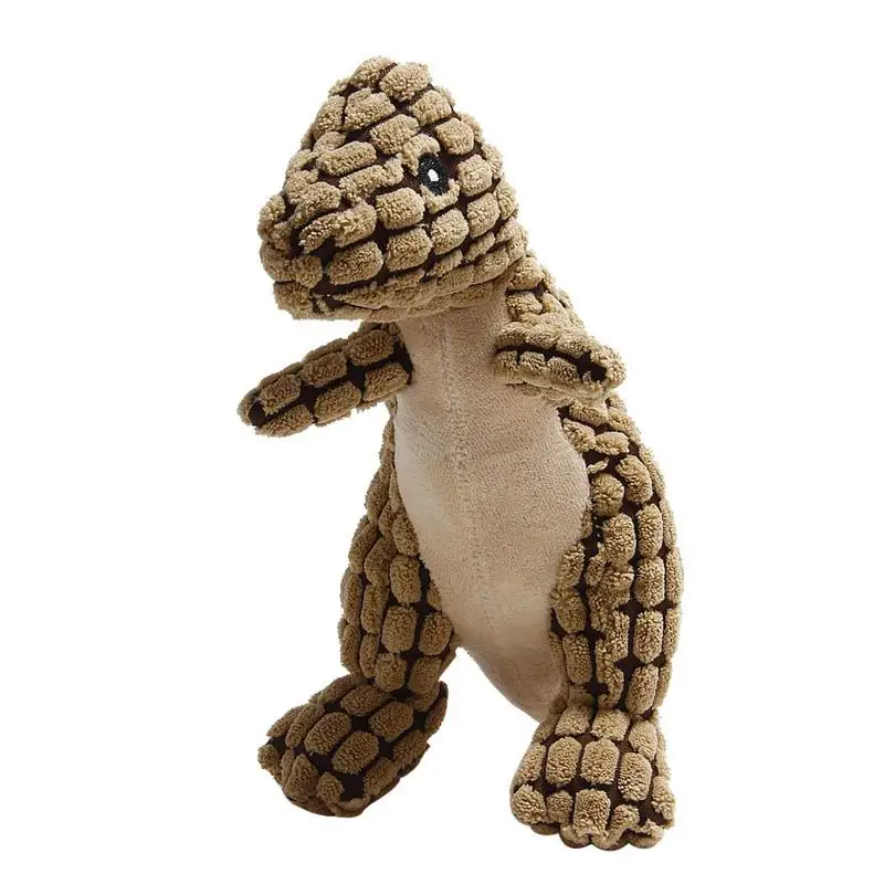 

Plush Dog Toy Dinosaur Dog Squeaky Toys Stuffing Plush Dog Soft Squeak Toys Tough Dog Toys For Aggressive Chewers Large Breed