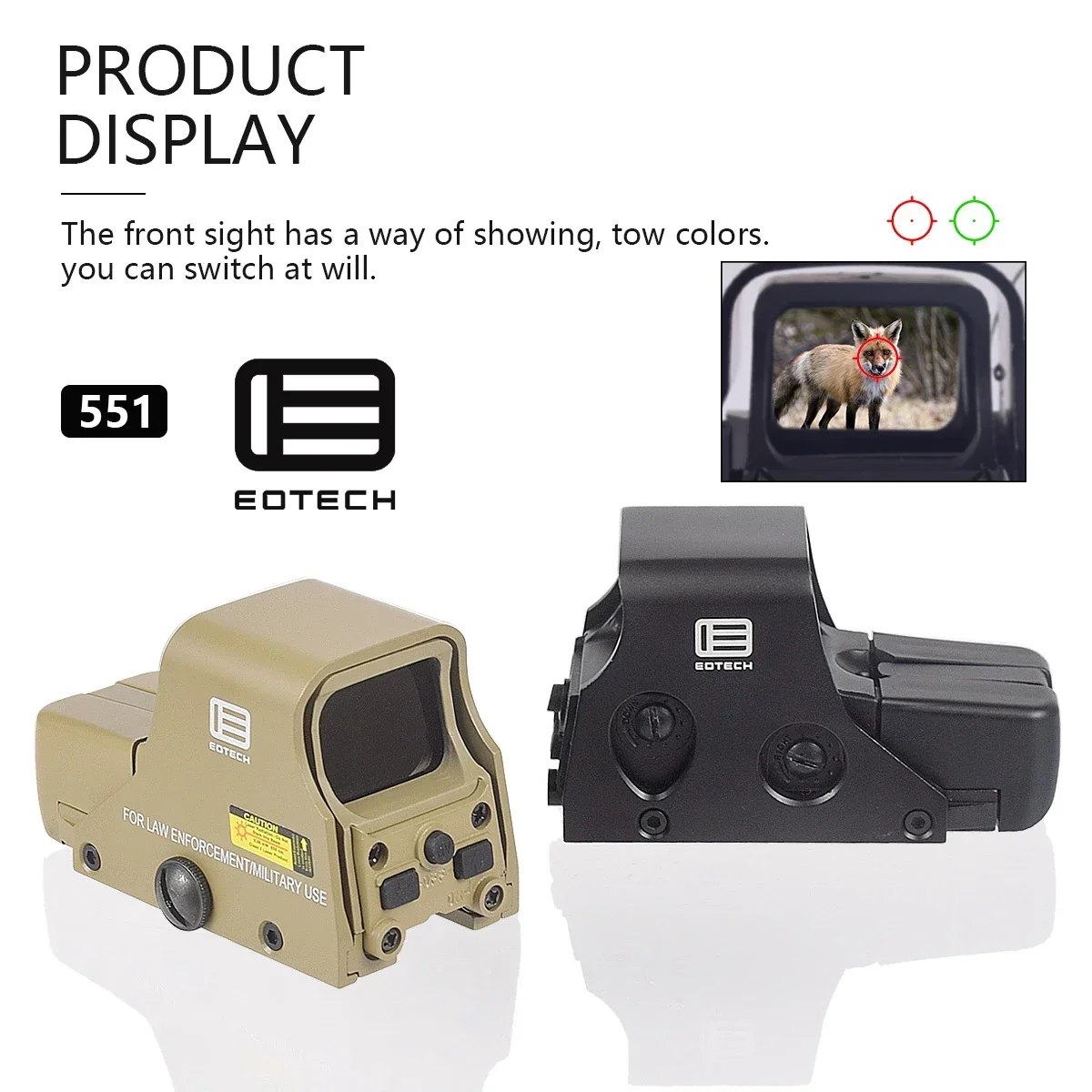 EOTech 551 552 553 558 Red Green Dot Holographic Sight Hunting Red Dot Reflex Sight Airsoft Weapon Riflescope UNITY Fast Mount