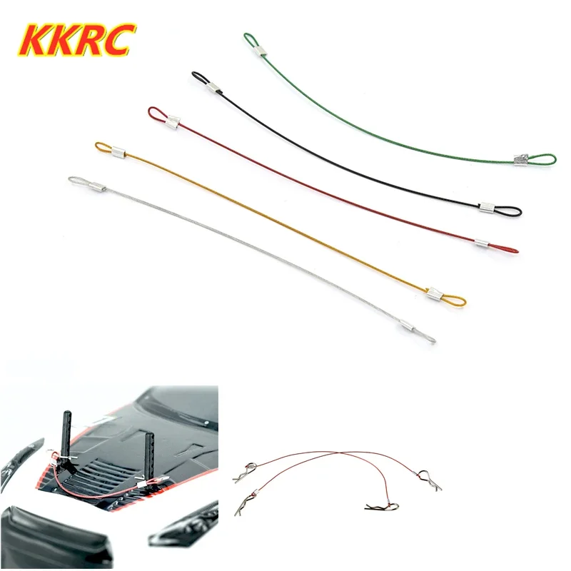 GGRC 4 шт. стальная проволока с 8 шт. зажимами R булавки Автомобильная оболочка веревка для 1/10 1/8 RC багги дрифта монстр-Трак гусеничный HPI HSP GGRC 4 шт. стальная проволока с 8 шт. зажимами R булавки Автомобильная оболочка веревка для 1/10 1/8 RC багги дрифта монстр-Трак гусеничный HPI HSP