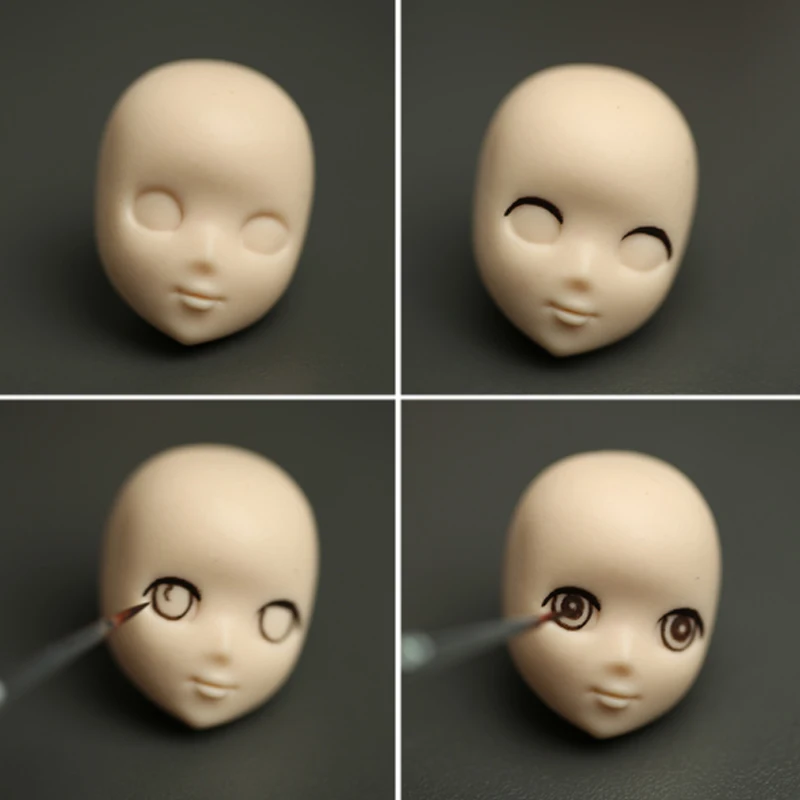 Description Picture 5 of item13pcs Doll Face Silicone Mold Cartoon Doll Head Candy Cookie Molud DIY Cake Decoration Baking Tools Clay Chocolate Pastry Molds