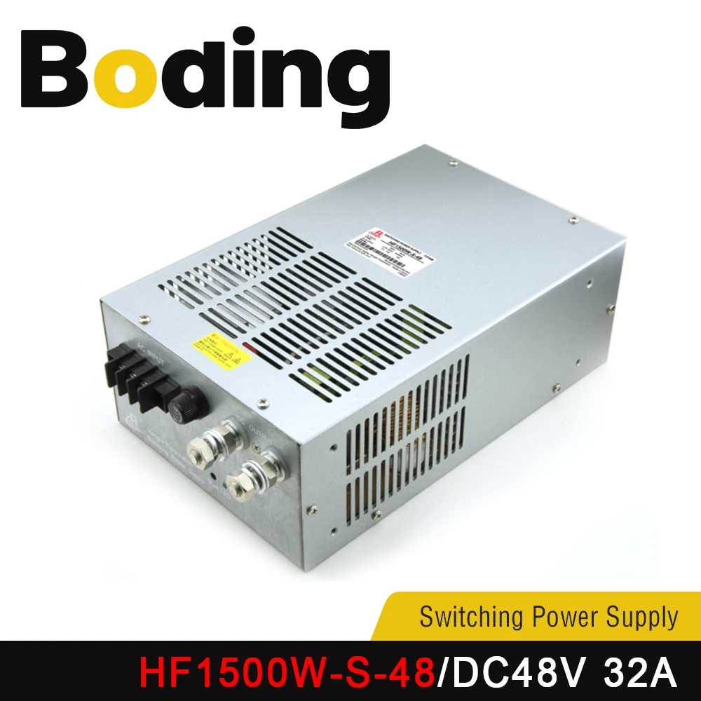 

Boding Hf1500w-s-48v Dc48v 32a Single Input High Power Switching Power Supply