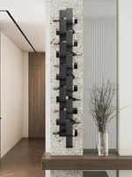 Wrought Iron Wall-mounted Wine Rack Bar