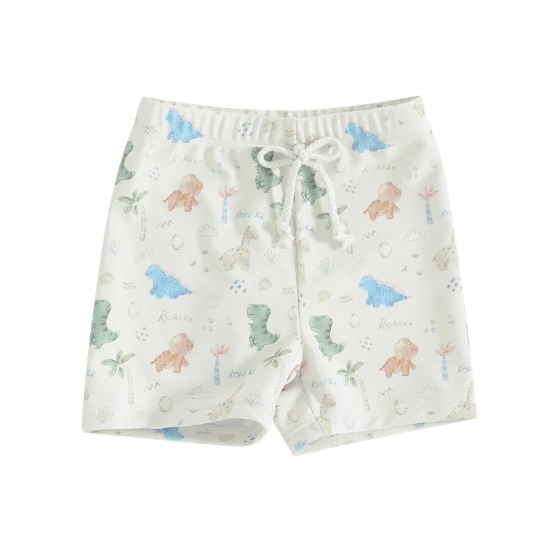 

Toddler Baby Boys Dinosaur Print Swim Trunks Beachwear Summer Casual Swim Trunk Shorts Swimsuit Beach Board Shorts