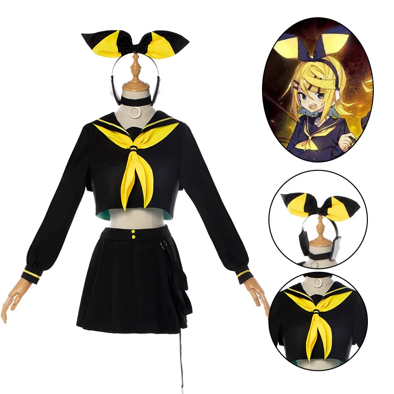 anime-vocaloid-miku-cosplay-costume-sister-rin-brother-len-halloween-party-uniform-yellow-wigs-christmas-gifts-tops-skirt