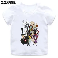 The Nightmare Before Christmas Jack Skellington Halloween Print Kids T-Shirts Funny Girls Clothes Boys T shirt Baby Tops,ooo5901 2