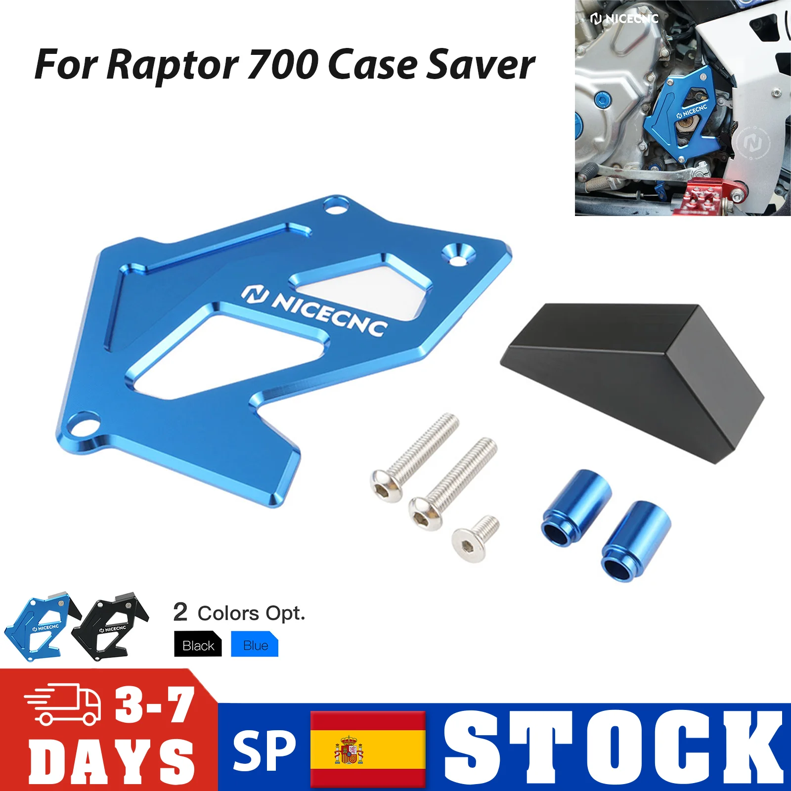 Nicecnc Yfm700 Atv Sprocket Cover Chain Guard Case Saver Per Yamaha Raptor 700 2012 2016-2023 700R Raptor Yfm700R