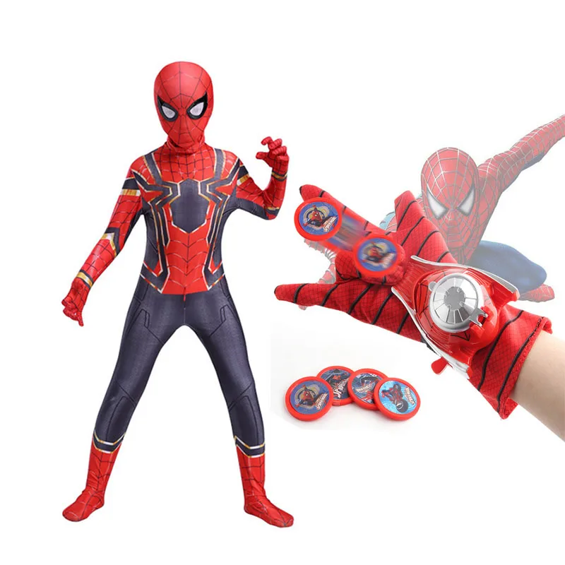 High Quality Spiderman Costume Fancy Dress Adult And Children Halloween