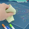 Kid LED Luminous Blackboard Dawing Toy 3D Colorful Light  Art Doodle Board Marker Pen Writing Pad Montessori Education Toy Gift 5