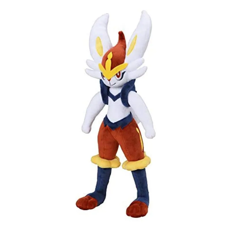 새로운  검과 방패 Cinderace 플러시 장난감 Scorbunny Evolution Raboot 인형 Kawaii 토끼 어린이를위한 크리스마스 선물