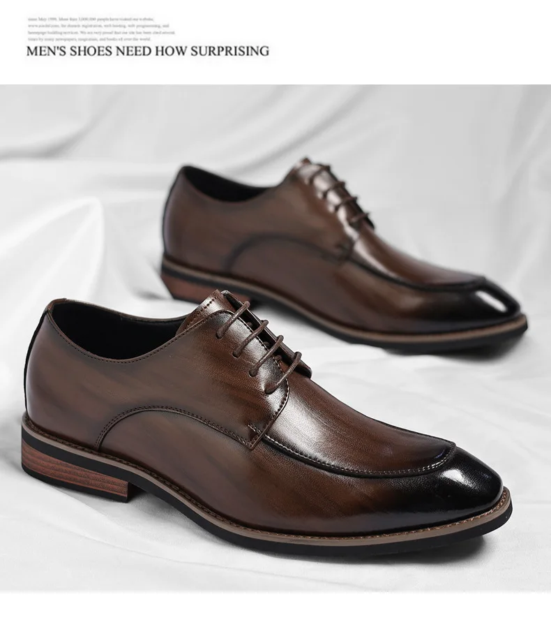 Classic Italian Luxury Brand Men's Elegant Black Dress Shoes Authentic Genuine Leather Lace Up Oxfords Business Social Footwear S1c5af54d3d1d463cac7b5020ddb3396dr