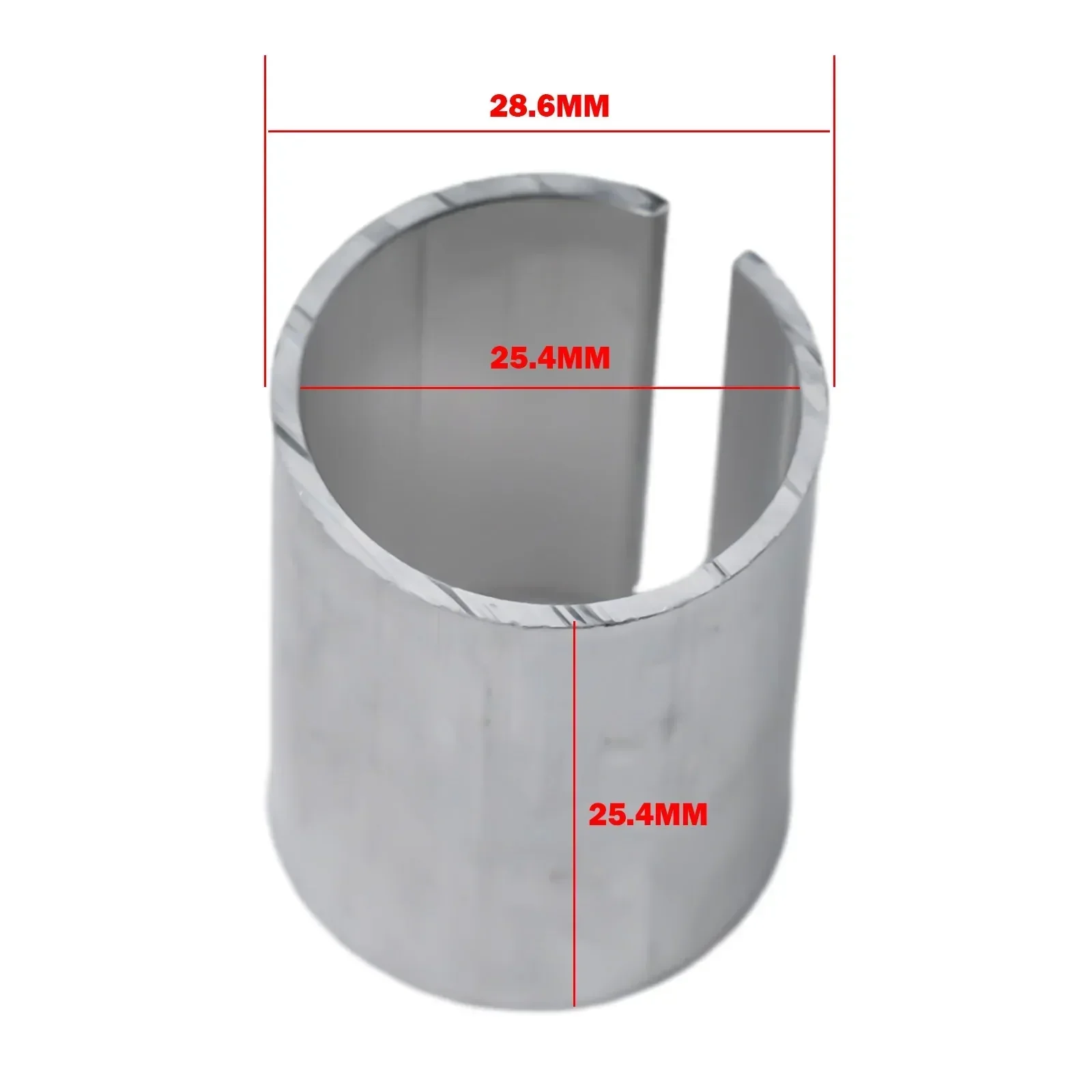 Enhanced Aluminum Steerer Stem Shim Adaptor - 1 1/8 to 1 (Silver Edition) - Premium Cycling Accessory