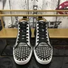 2022 Men Spikes Fashion Casual Ankle Loafer Spring Autumn Luxury Brand High Top Sneakers Rivets Male Shoes Zapatillas Hombre 4