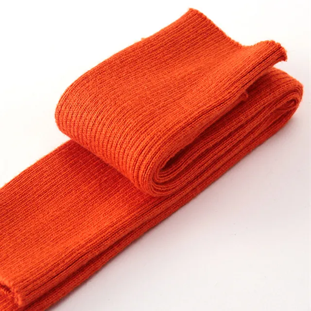 Sparsil Women's Winter&Autumn Christmas Cashmere Blend Knitted Long Gloves Solid Color Fashion Warm For Lady Elbow Mittens 19 Orange Red
