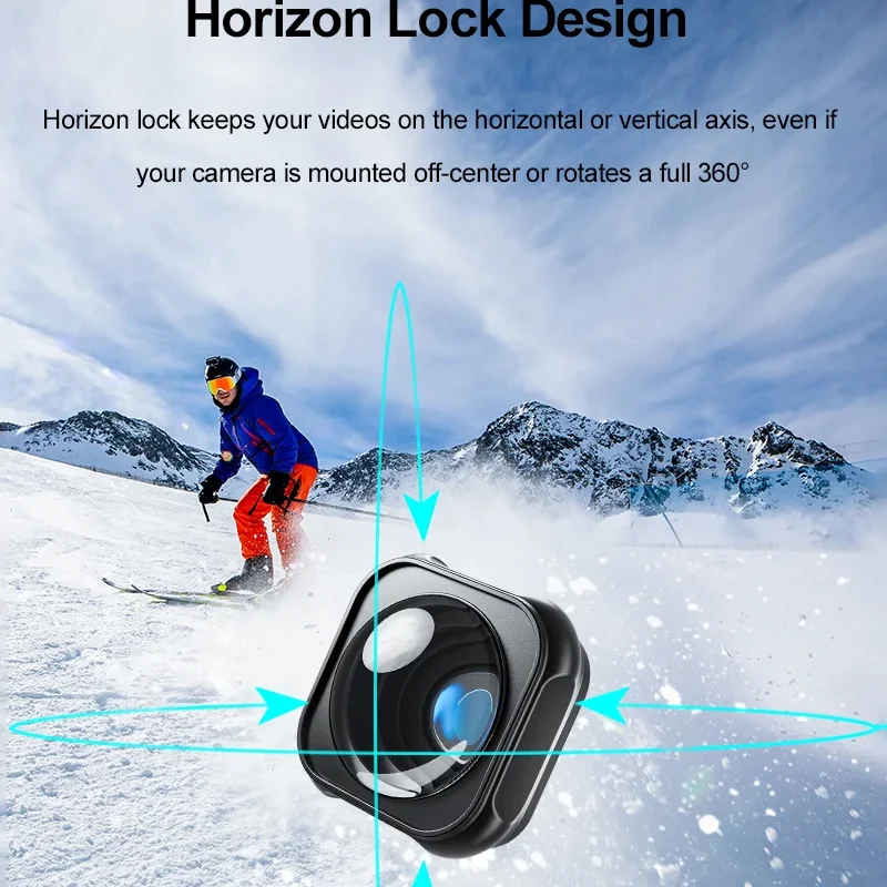 Comparaison entre une image standard et une image capturée avec l'objectif grand angle 155° stabilisé et étanche 5m pour caméra action.