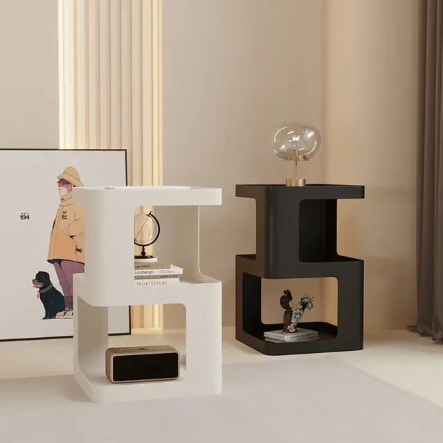 small bedside cabinet, luxurious and simple modern coffee table, a few sides, Nordic creative living room, a few corners.