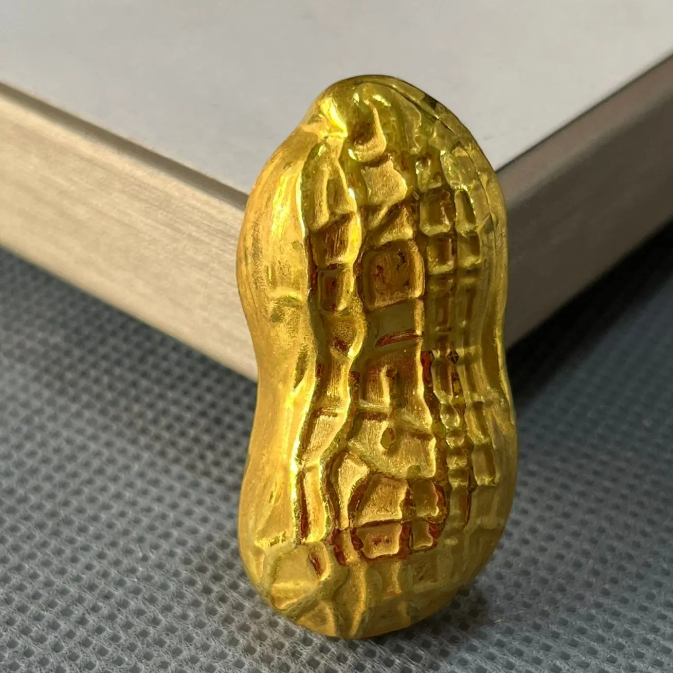 

Free Delivery Chinese Antique Collection Gold Bullion Ingot Metal Handicraft Family Decoration#12