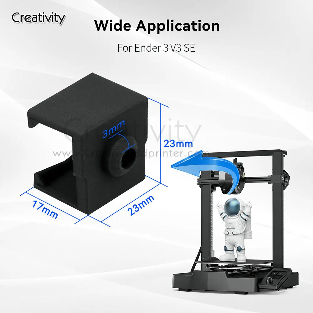 Enhanced 3D Printer Extruder Silicone Sock for Heat Block Protection