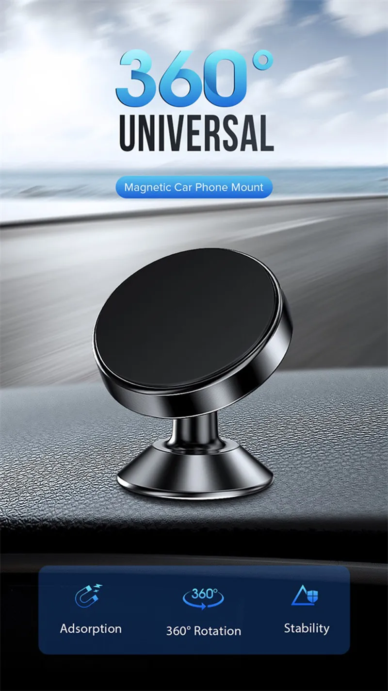 cell phone stand holder Magnetic Car Phone Holder Magnet Mount Mobile Cell Phone Stand GPS Support For iPhone 13 12 11 Pro Max Xiaomi Huawei Samsung cell phone stand