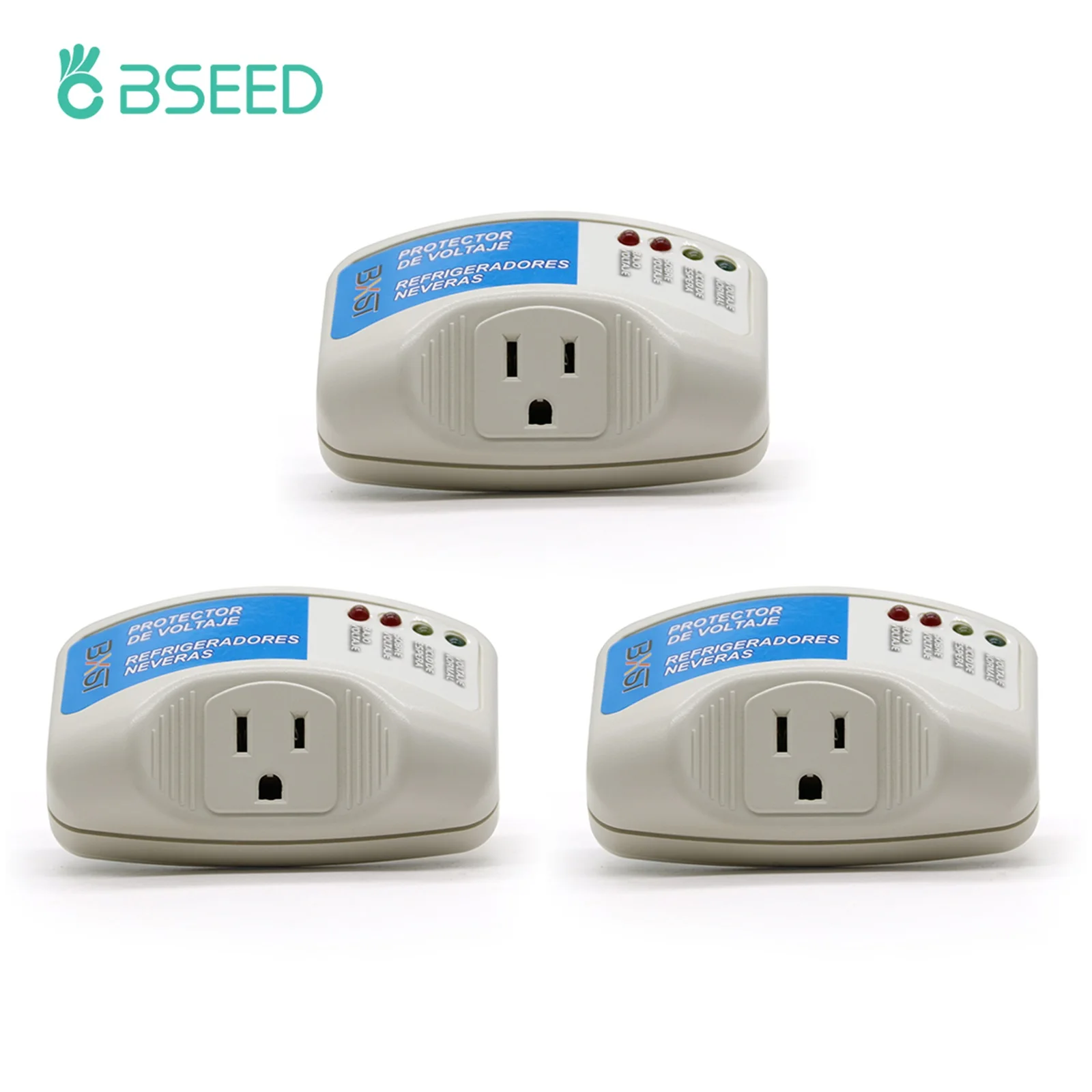 BSEED Safe Power Surge Protector Automatic Power-off US Socket Plug Voltage  Protector For TV/Refrigerator Home Protect 120V 1400