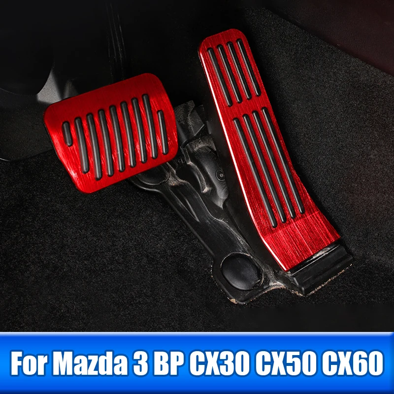 Car Accelerator Brake Pedal Rest Pedals Cover For Mazda 3 BP CX30 CX-30 CX50 CX60 MX30 Accessories