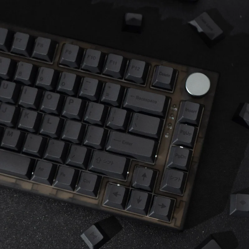 Gmk Clones Keycaps Escuros Teclado Mecânico Pbt Dye Sub Keycap Perfil Cereja 68 89 75 87 Layouts 144 Chaves - Imagem 2