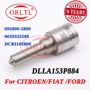ORLTL 6c1q9k546ac Diesel DLLA 153 P 884 Common Rail Nozzle DLLA153P884 0934008840 Fuel Injecor Nozzle for FORD 095000-5800