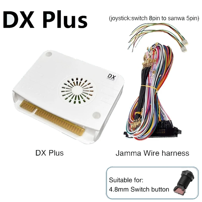 

5000 In 1 DX Plus Arcade Game Console Jamma Motherboard+4.8Mm Jamma Cable For Pandora Saga Box DX Plus HD VGA CGA CRT