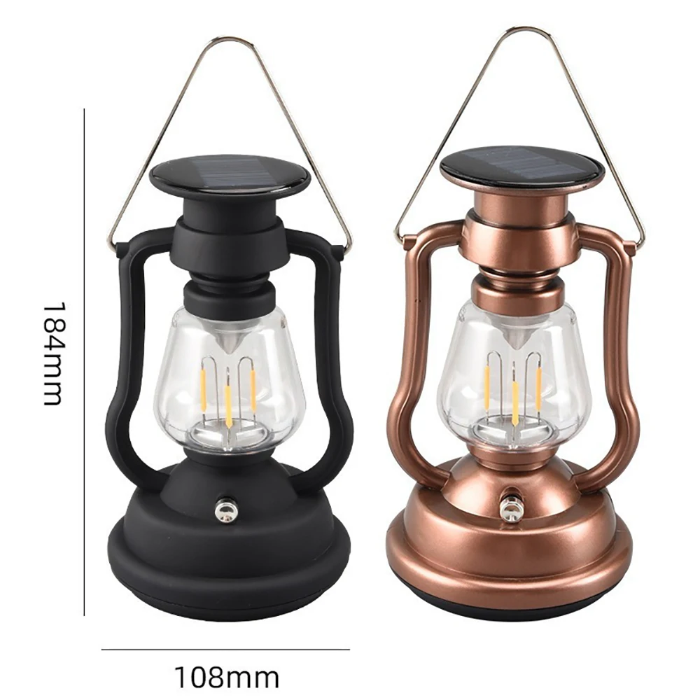 Solar USB Rechargeable Camping Light Portable Hand Crank Generator Camping Tent