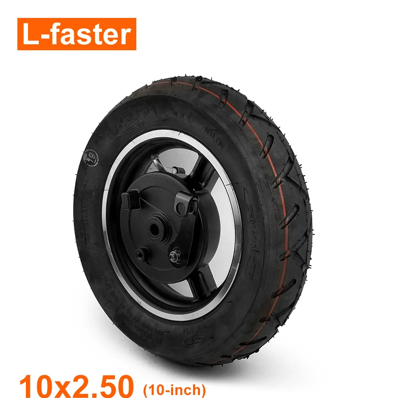 10 Inch Air Wheel With Drum Brake 10x2.5 Pneumatic CST Tire And Tube 1