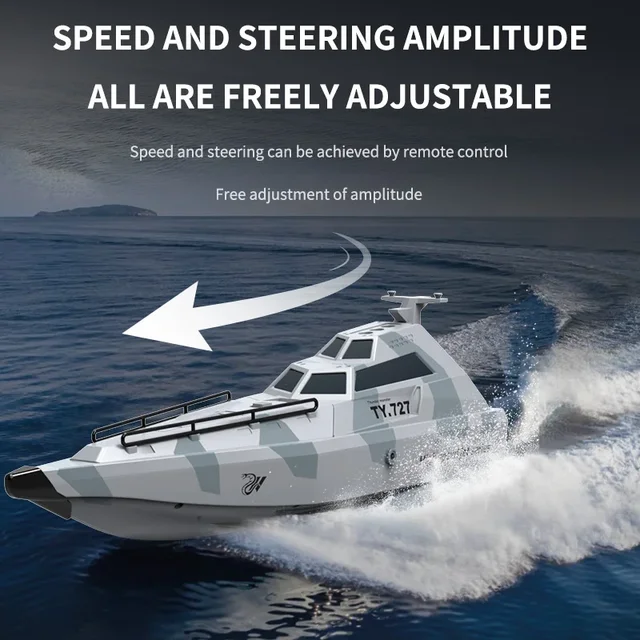 TY727 - 2.4GHz RC Turbojet Pump High-Speed Remote Control Jet Boat with Low Battery Alarm Function - Adult & Children Toy Gift 3