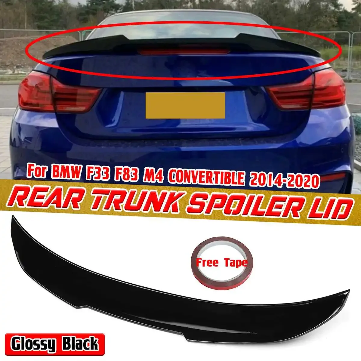 

New PSM Style Car Rear Trunk Boot Lip Spoiler Lip For BMW F33 F83 M4 CONVERTIBLE 2014-2020 Rear Trunk Spoiler Boot Wing Body Kit