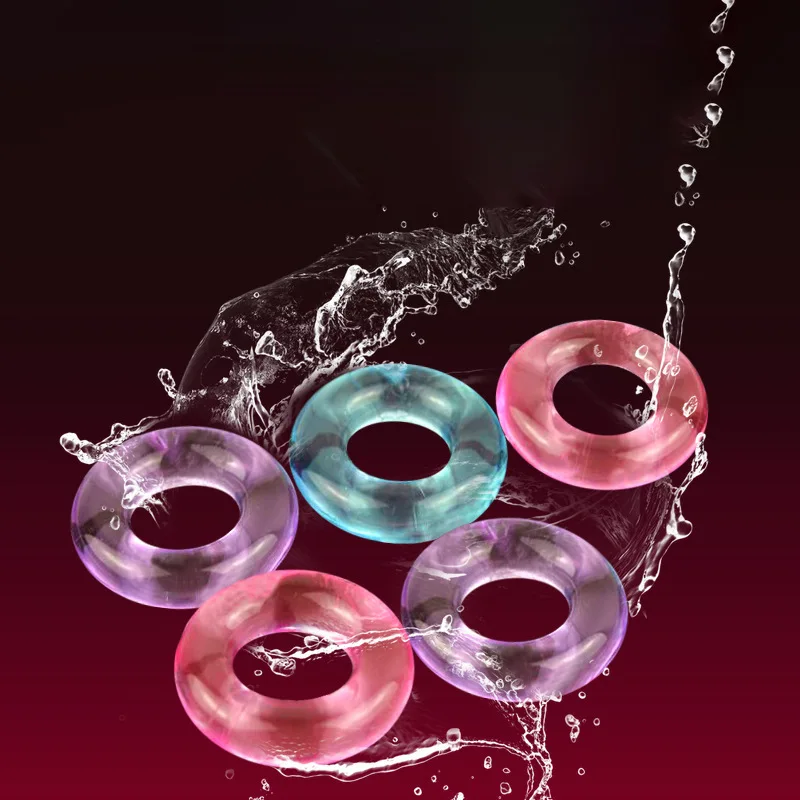 3pcs Crystal Cock Ring Delay Ejaculation Penis Rings For Men Male Flirting Adult Supplies Sex Toys