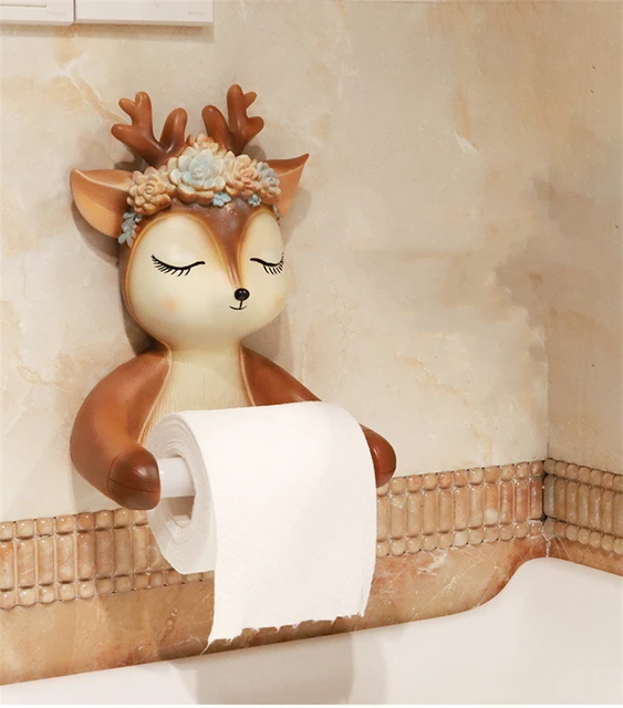 Toilet Paper Holder Creative Spoof Paper  Wall Holder Toilet Paper Wood -  Holder - Aliexpress