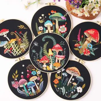 Mushroom Embroidery Kit 1