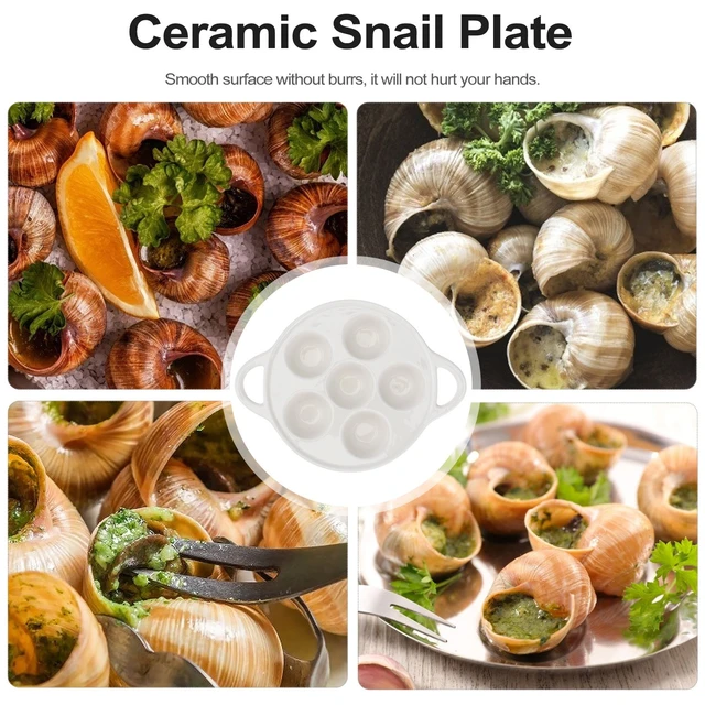 Escargot pio Assiette Escargot Cuisson Assiettes En Céramique