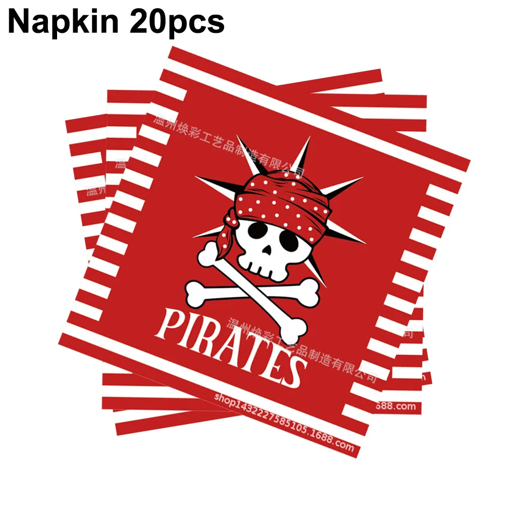 Peva Tablecloth Pirate Party Disposable Tablecover Nautical Theme Birthday Decoration