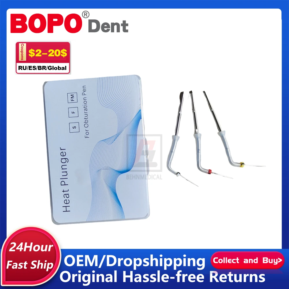 

Dental Cordless Endo System 3Pcs Needles Heat Plunger Gun Needle Obturation Pen Gutta Percha Bars Dentist Accessories Tools