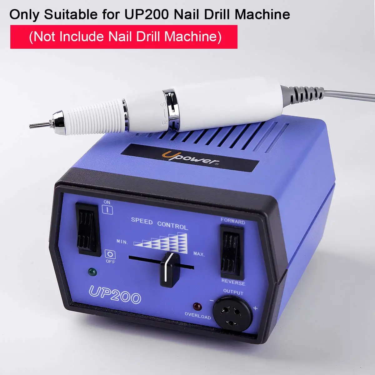 Makartt 30000 RPM Electric Nail Drill Handpiece Hand Shank for Up200 Drill Machine with 3 Circular Holes Nail Art Tools E0529