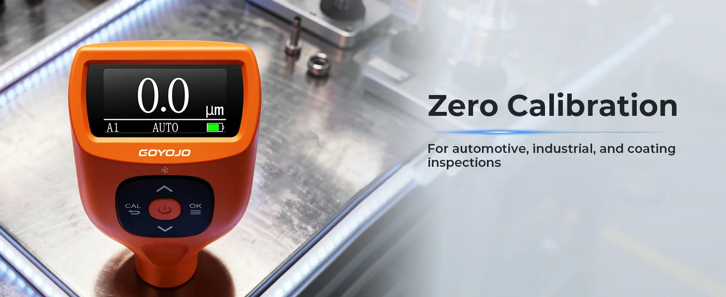 Coating Thickness Gauges, Paint Depth Gauge Meter with Backlight LCD Display for
