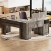 L Shaped Computer Desk with Drawer Lift Top Office Desk with Power Outlets and USB Charging Ports Large Corner Desk Writing 6