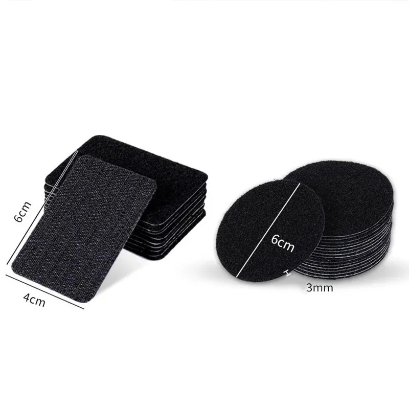 10/40pairs Strong Self Adhesive Fastener Hook and Loop Tape Sticky Dots Adhesivo Redondo Glue Tape Bed Sofa Mat Carpet Sticker