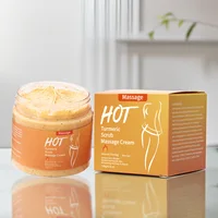 Crème de Massage au curcuma, gommage à la vague de chaleur, transpiration, sport, raffermissement de la peau, 120g 5